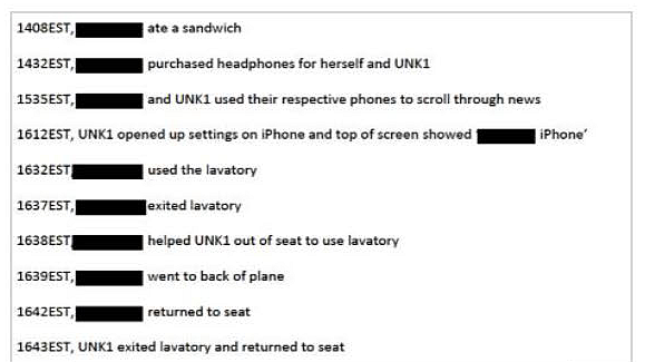 Excerpt from trip report by a Federal Air Marshal.